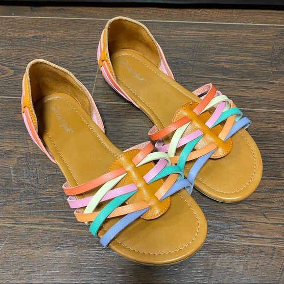 Cat & Jack Other - CAT & JACK SLIP ON MULTICOLOR SANDALS